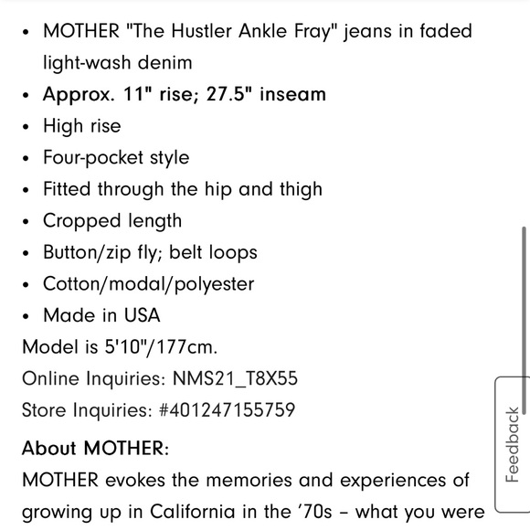 MOTHER Blue Flare & Wide Leg Jeans - Picture 5 of 15